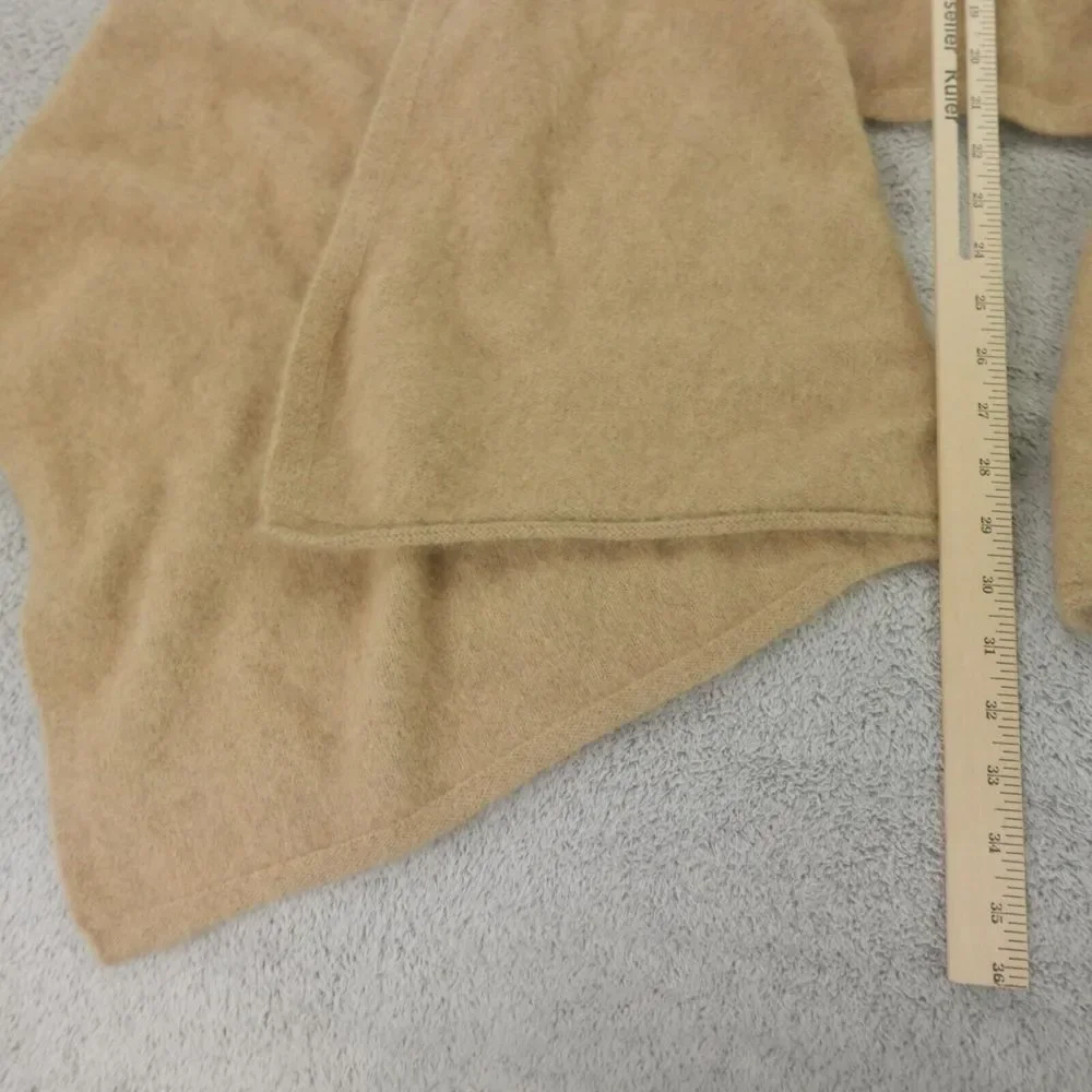 CT Plage Sweater Wrap Camel Tan Racoon Fox 2 Way Stole‎